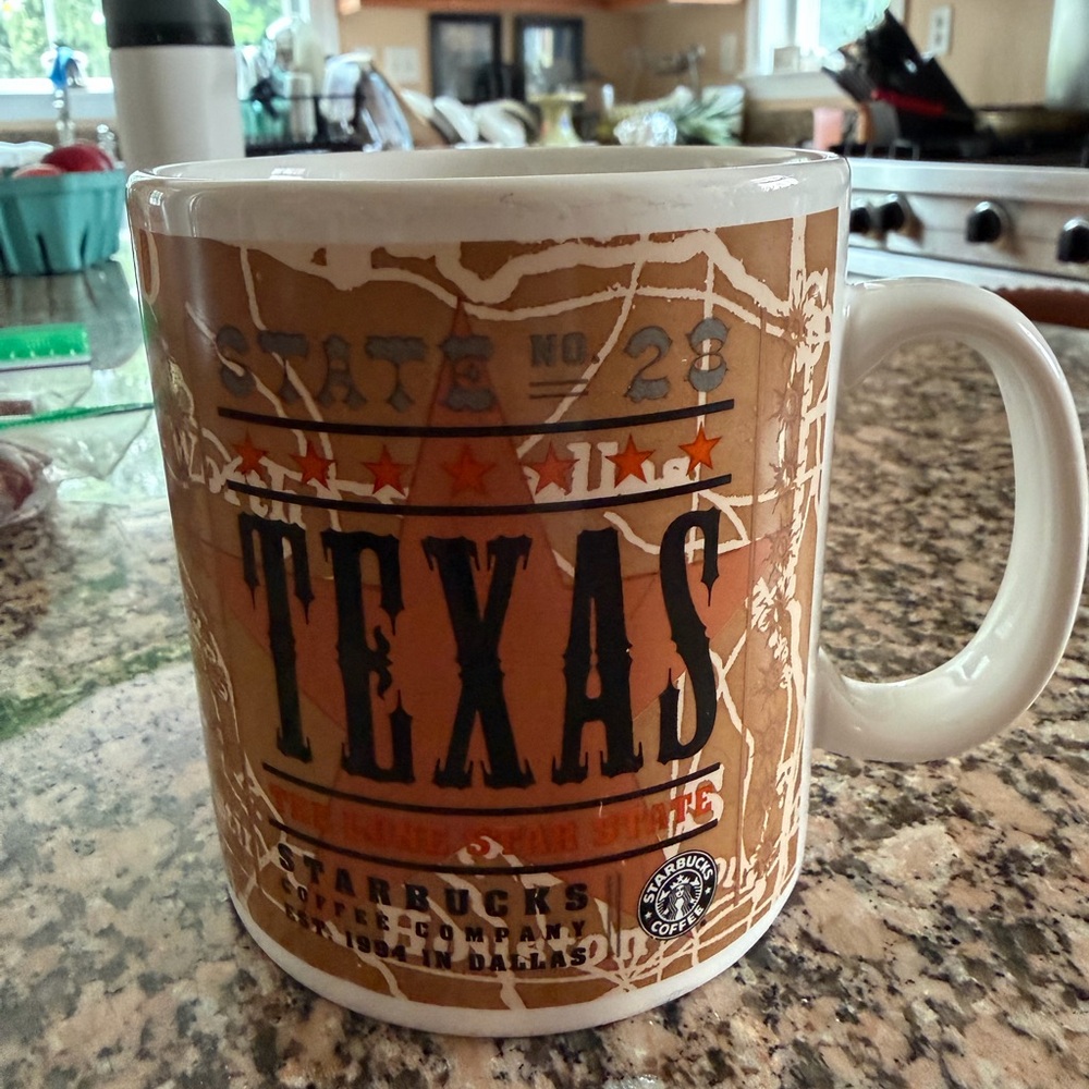 Starbucks Vintage 2000 Oversized State of Texas Mug